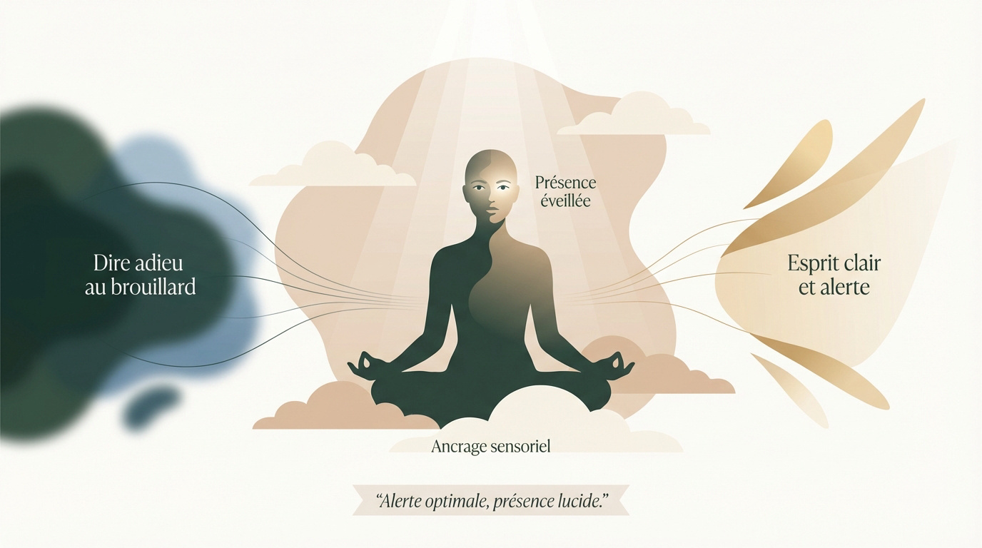 Méditation les yeux ouverts pour une clarté mentale et une présence accrue